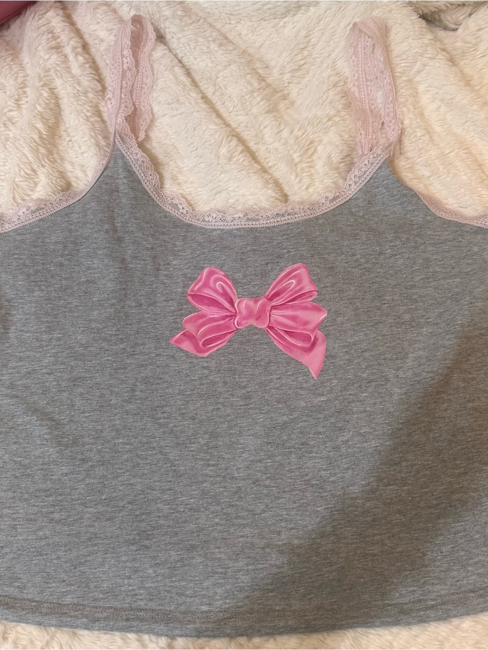 PINK X LoveShackFancy Cotton Cami